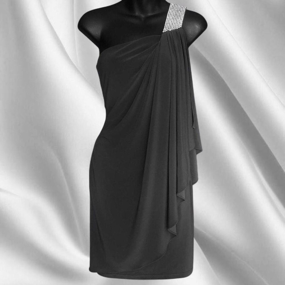 Y2K Grey One Shoulder Dress